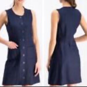 Tory Burch casual linen dress in Navy.  Size 14.  Perfect condition